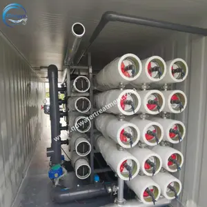 Máquina de desalinización de agua de mar, contenedor de sistema de purificación de agua, planta de ósmosis inversa, comercial, 1000L/D