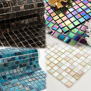 <span class=keywords><strong>Piastrelle</strong></span> a Mosaico in Vetro <span class=keywords><strong>Adesive</strong></span> 3D Peel and Stick, Quadrate, Nere, Premium, Antigraffio dal Design Moderno <span class=keywords><strong>per</strong></span> Decorazione di Pareti Interne - Product Image 1