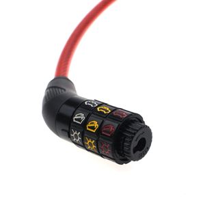 <span class=keywords><strong>Candado</strong></span> de Cable para Bicicleta YH1466, <span class=keywords><strong>Candado</strong></span> de Combinación con Contraseña, Desbloqueo de Seguridad Antirrobo, Acero ABS de 1200/1800 mm para Motocicleta - Product Image 3