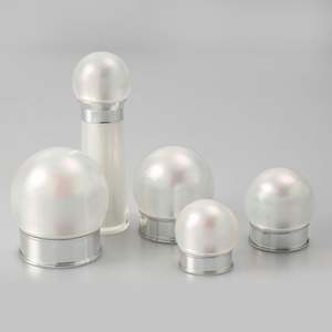 10g 15g 30g 50g 30ml 맞춤형 로고 럭셔리 화이트 펄 크림 용기 라운드형 공병 플라스틱 화장품 크림 용기 - Product Image 2