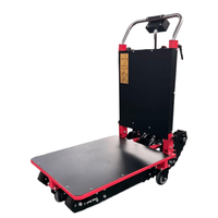 Chariot d'escalade électrique portable pliable à quatre roues robuste pour le transport de marchandises en gros