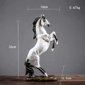Resin Sculpture Art Horse Statue Animal Figurines Standing Horse Resin Statue <strong>Decorative</strong> <strong>Showpiece</strong>