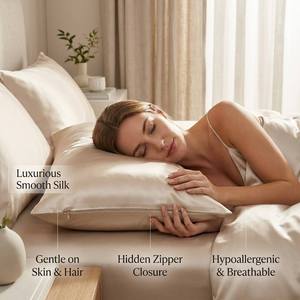 Professional OEM ODM Luxury Silk Pillowcase Set <strong>Personalised</strong> Embroidery Logo Custom Color and Size <strong>Pillow</strong> <strong>case</strong> - Product Image 5