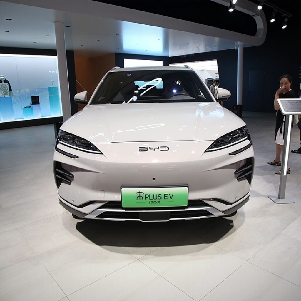 2025 BYD Song PLUS EV, Подержанный автомобиль, флагманское издание, электрический внедорожник, лучший опыт дальнего вождения, усовершенствованный Новый энергетический автомобиль