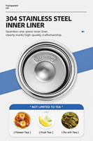 Vente directe usine – Tasse isotherme pratique en acier inoxydable 304 au design moderne, isolation thermique de 6 à 12 heures pour usage extérieur