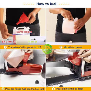 20-Inch Power Chain Saw Gas Powered 2 Stroke DIY Industrial Grade Handheld Petrol <b>Gasoline</b> for Outdoor Garden Farm Home Use OEM - Product Image 3