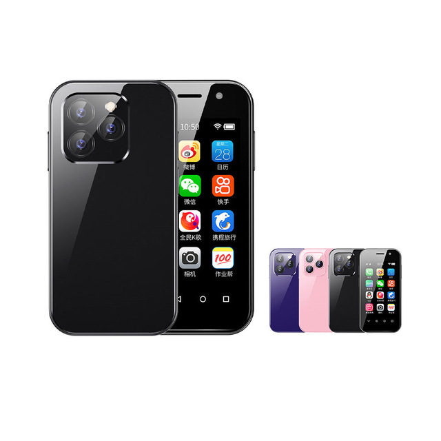 SOYES XS14 Pro Mini Smartphone 4G 3GB+64GB Android 9.0 Quad Core 3.0 Inch 2600mAh Battery Face ID Type-C Small Mobile Phone