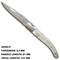 Couteau de poche de chasse en acier inoxydable 3Cr13 de haute qualité avec manche en résine, couteau cadeau en gros
