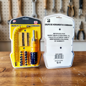 Erpsl Set di 40 Attrezzi in Plastica, Kit Combinato per Riparazioni Domestiche e Fai-da-Te - Product Image 3