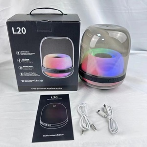 Altavoz de escritorio LED RGB inalámbrico con Subwoofer Lámpara de carga USB Radio Haman Altavoz portátil a prueba de agua Fuente de alimentación Batería - Product Image 4