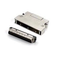 Connecteur Centronics Mâle 68 Broches SCSI avec Capot en Alliage de Zinc pour Assemblage de Câbles, Prise 68P
