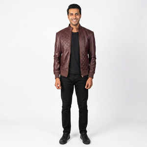 Professional 100% <b>Leather</b> <b>Men's</b> <b>Jacket</b> New Stylish Stand Collar Full Sleeves Street Wear for Winter Hot Sale <b>jacket</b> for <b>men</b> - Product Image 1