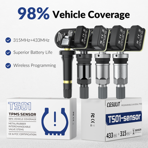 CGDI CGSULIT TS01ユニバーサルプログラマブルTPMSセンサー315MHz 433MHz 2in1クローナブルタイヤ空気圧センサー - Product Image 3