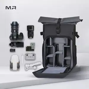 Mochila de luxo MR2913 para câmera digital, mochila variante de armazenamento digital dobrável com maior capacidade