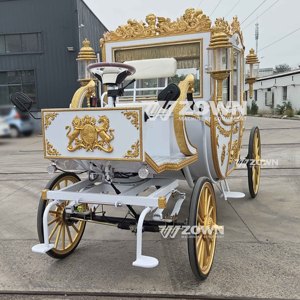 Magnifique calèche royale décorée à la main, style européen noble, pour grandes célébrations, décoration de paysage d'hôtel - Product Image 2