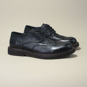 Zapatos de Cuero Formales y Casuales de Alta Gama para Hombre, con Cordones, Diseño Brogue, Aumentan la Estatura, Impermeables, de Piel Vacuna - Product Image 3