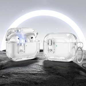 Funda magnética con cierre estrellado para AirPods Pro 3, nueva, transparente, con soporte, protección total contra golpes, para auriculares. - Product Image 1