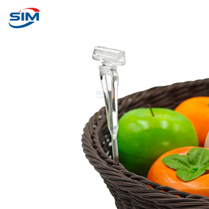 Etiqueta de Precio Transparente de Plástico PC con Clip para Exhibición de Frutas y Productos Frescos en Cestas de Supermercado, Precio de Fábrica - Product Image 6