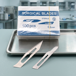 Lames de scalpel manuelles stérilisées en acier inoxydable, taille 11, lame micro-chirurgicale certifiée CE - Product Image 3