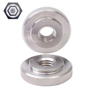 DIN467 из нержавеющей стали SS304 ODM M3M4M5M6M8M10 кольцо регулировки ручки с фиксированной плоской головкой с накаткой гайка с никелированным покрытием - Product Image 6