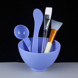 Herramientas de Spa, Tazón Flexible para Mezclar Mascarillas, Herramientas de Belleza, Tazón para Mezclar Mascarillas Faciales para Salón de Belleza, 5 en 1, Tazón de Plástico para Mascarillas Faciales DIY - Product Image 3