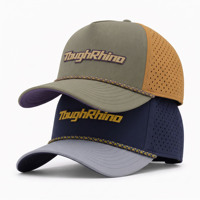 Casquette de golf et de baseball personnalisée de haute qualité, perforée au laser, séchage rapide, avec logo, respirante, pour sports de plein air