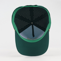 Casquette de baseball de performance de golf de qualité supérieure Logo personnalisé Snapback perforé découpé au laser imperméable à l'eau Nylon Polyester Dot Made Oxford