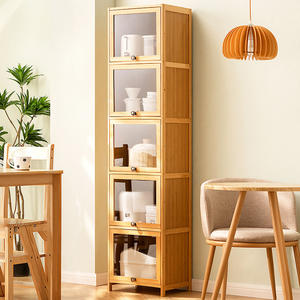 Estante de Almacenamiento de <span class=keywords><strong>Especias</strong></span> Multifuncional de Bambú de 5 Niveles para Cocina - Product Image 1