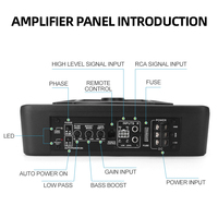 Caisson de basses actif pour voiture, haut-parleur SPL 90dB, système audio pour voiture, klaxon de voiture, double impédance 4 ohms, caisson de basses amplifié, caisson de basses sous le siège