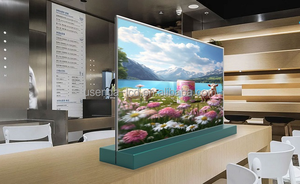 Écran publicitaire OLED transparent ultra-fin <span class=keywords><strong>Android</strong></span> WiFi de 55 pouces pour ascenseurs, indice de protection IP66, garantie de 3 ans, écran tactile - Product Image 6