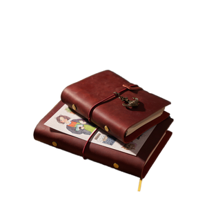 Luxury Cowhide Leather Printed Travel Journal <b>A5</b> A6 A7 Refillable Loose Leaf Binder Notebook Vintage Writing <b>Diary</b> Organizer - Product Image 1