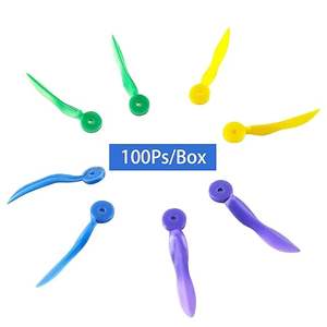 Confezione da 100 Pezzi di Cunei Dentali Monouso con Foro, Design Concavo ad Arco in Plastica Medica, Certificati CE - Product Image 2