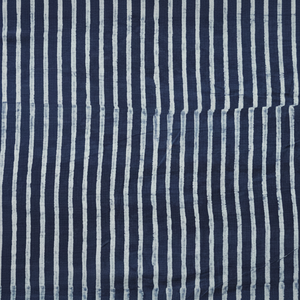 ชุดเดรสพิมพ์ลายครามสีน้ำเงินสำหรับวิ่งผ้าเย็บผ้าฝ้ายทอลายทแยงแบบทำมือสไตล์อินเดียขายส่ง - Product Image 1