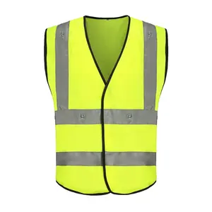 Gilet de sécurité clignotant led haute visibilité et veste d'avertissement avec lumière