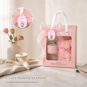 Ensemble cadeau de Noël personnalisé avec logo, sac fourre-tout portable avec fenêtre, boîte cadeau et gobelet pour cadeaux d'entreprise de Noël - Product Image 2