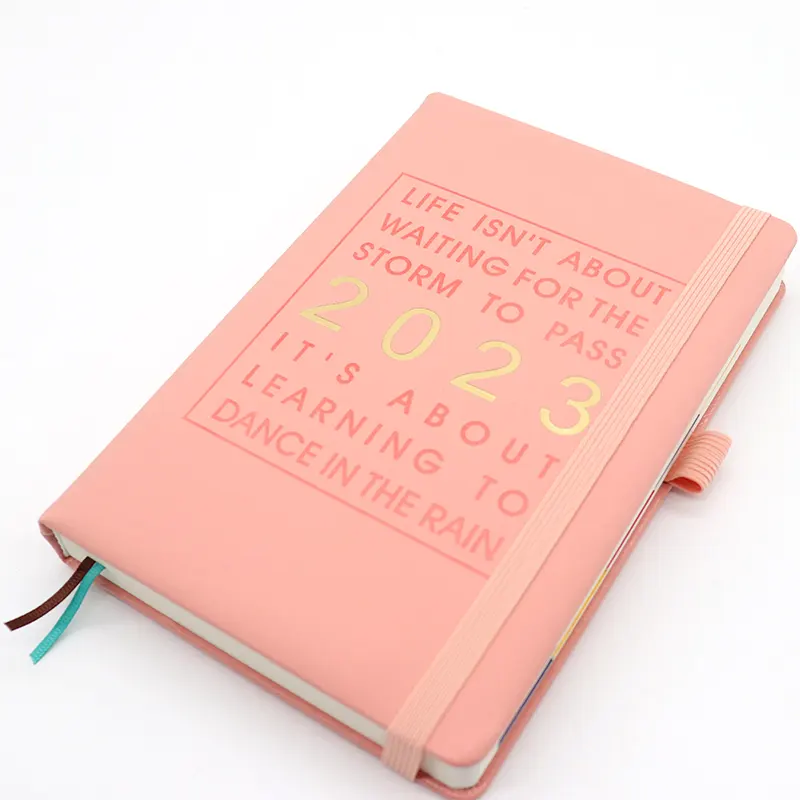 2024 Aangepaste Pu Lederen Luxe Notebook Planner Dagboek Met Bedrijfslogo Voor Zakelijke Reclame Kantoor En School Briefpapier