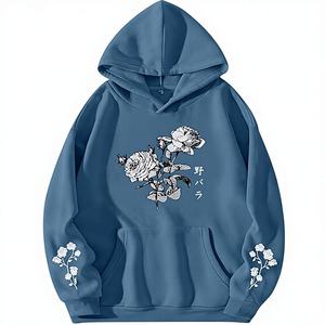 เสื้อฮู้ดดี้ผู้ชายผ้าฝ้ายแท้ 100% คุณภาพสูง ระบายอากาศได้ดี สไตล์ญี่ปุ่น เท่ห์ ทรงปกติ แฟชั่นสตรีทแวร์ ใส่ได้ในฤดูหนาว - Product Image 1