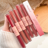 Rouge à lèvres 2 en 1 Brillant à lèvres brillant mat imperméable longue durée Permanent Lipstick Lipgloss Double End Mirror Lip Glaze Tint