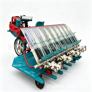 Transplanteur de riz 8 rangs, moteur diesel, haute productivité, équipement agricole pour la plantation de riz - Product Image 1