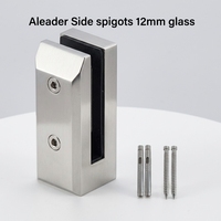 Fournisseur chinois Aleader : Garde-corps en verre de 12 mm avec embouts en acier inoxydable pour balustrades de terrasse et clôtures de piscine en verre sans cadre