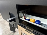 Table de billard de style britannique personnalisée en MDF de 7 pieds avec fonctionnement à pièces