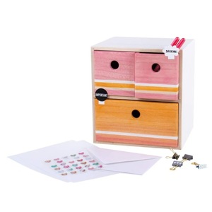 Japanese Style <b>Solid</b> <b>Wood</b> Drawer Storage Box Rectangle Freestanding <b>Desk</b> Organizer For Jewelry Stationery Cosmetic Storage - Product Image 3