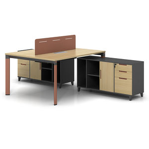 Customized Modular Durable Modern Ergonomic Fixed Industrial Desktop <b>Workstation</b> Wood Customizable Colors Home Business - Product Image 2