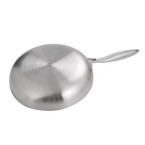 Sartén Antiadherente de Tres Capas de Acero Inoxidable 304, <span class=keywords><strong>Wok</strong></span> con Revestimiento Grueso, Base de Aluminio de Fondo Plano, Universal para Gas - Product Image 2