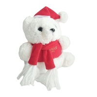 Uyeah OEM/ODM Weiche Maßgefertigte Plüschtiere mit Logoaufdruck Schlüsselanhänger Anhänger Weihnachts-Teddybären Plüschspielzeug Kindergeschenk
