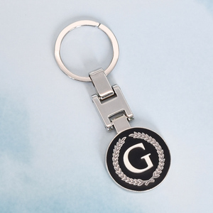 Làm cho logo của riêng bạn Hợp kim kẽm Keyring tùy chỉnh vòng hình chữ nhật thư khắc Kim Loại Keychain - Product Image 4