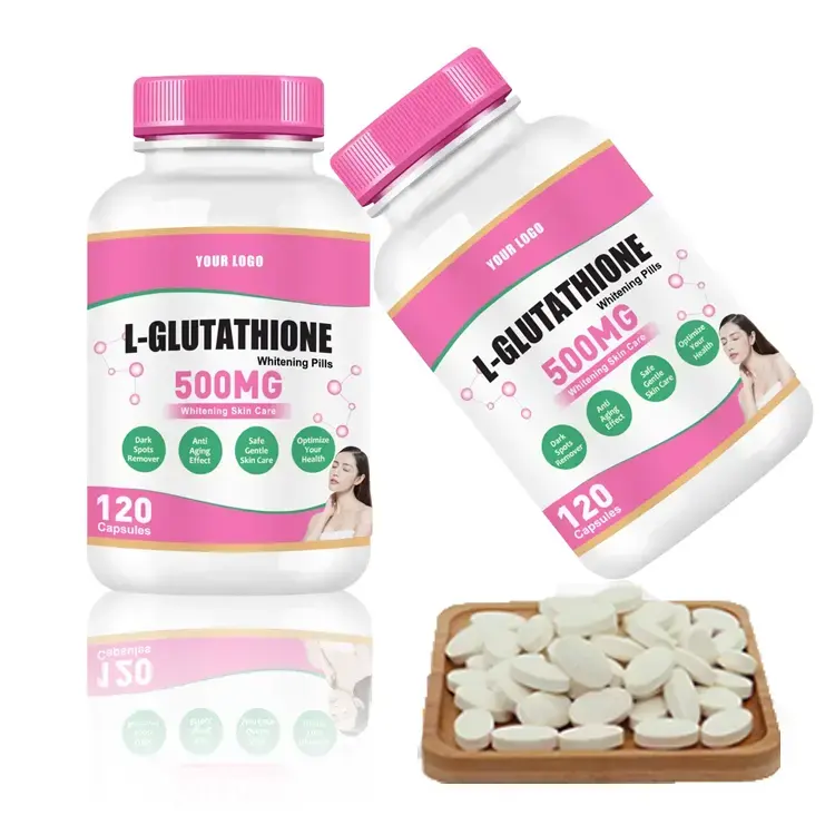 सौंदर्य पूरक कम एल glutathione गोलियाँ त्वचा Whitening कैप्सूल एल glutathione