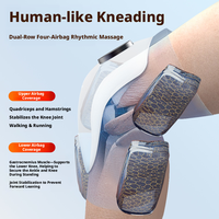 Masajeador de Rodilla Inalámbrico Ajustable con Función de Calentamiento 3D, Soporte Térmico para Relajación Muscular