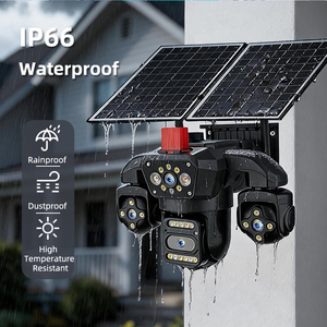 新発売の人気商品 3軸PTZ 4Gソーラーカメラ AOV 4レンズ 4画面 16Wソーラーパネル <span class=keywords><strong>CCTV</strong></span> IPカメラ 16000mAhバッテリー搭載 - Product Image 6