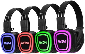3 Kênh Im Lặng Disco Headphone Rf890 Bó 100 Miễn Phí Biểu Tượng Tùy Chỉnh Cho Im Lặng Bên Im Lặng Rạp Chiếu Phim Im Lặng Hội Nghị - Product Image 2